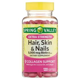 Spring Valley Hair, Skin & Nails Dietary Supplement Softgels