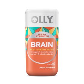 OLLY Ultra Strength Brain Softgels, Nootropic Supplement