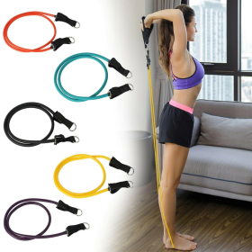 11 Pack Resistance Bands Set with Door Anchor Pulling Force