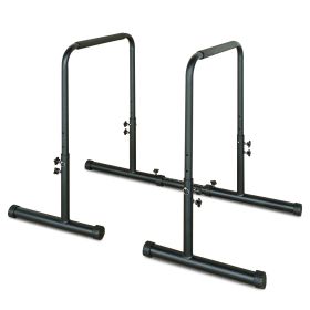 Power Tower Dip Station Pull Up Bar Stand Adjustable Height