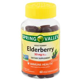 Spring Valley Elderberry Dietary Supplement;  Adult Gummies