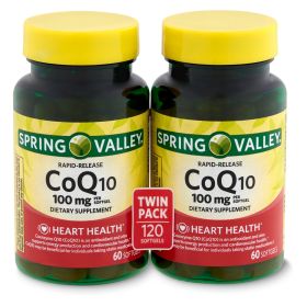 Spring Valley Rapid-Release CoQ10 Dietary Supplement