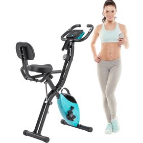 Folding Exercise Bike, Fitness Upright and Recumbent X-Bike