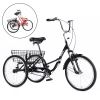 Adult Folding Tricycles 3 Wheel W/Installation Tools