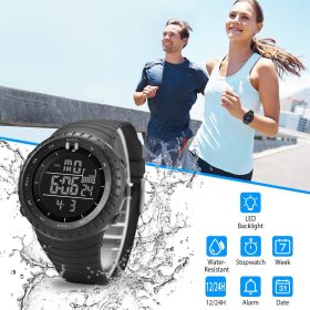 Digital Men Sports Watch Water-Resistant - Wrist Watch