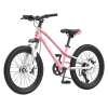 20" Youth Bike Kids Bike for Boys and Girls  7-Speed Drivetrain