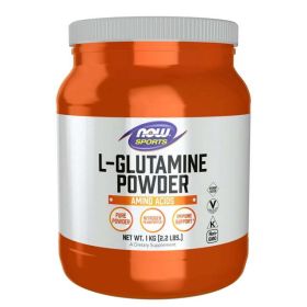 NOW Sports Nutrition, L-Glutamine Pure Powder, Nitrogen