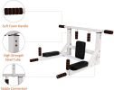 Wall Mounted Pull Up Bar Multi-Grip Dip Bar Multifunctional