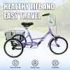 Adult Folding Tricycles 3 Wheel W/Installation Tools