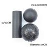 3 in 1 Yoga Massage Set EPP Hollow Yoga Column Foam Roller