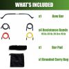 Stretch Bow Resistance Bands  Bar System Portable Home Gym