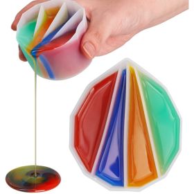 Split Cup For Paint Pouring Reusable Fluid Art Cup (Style: 4 Grids)