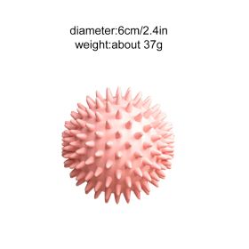 Mini Portable Fitness Foot Massage Ball; Muscle Relaxation (Color: Pink-2.4in/6cm)