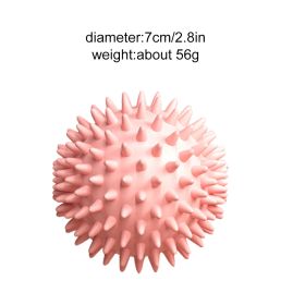 Mini Portable Fitness Foot Massage Ball; Muscle Relaxation (Color: Pink-2.8in/7cm)