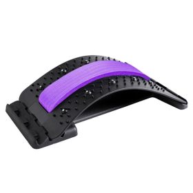 Back Stretcher Massager; Back Massage Neck Stretcher (Color: Purple)