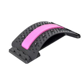 Back Stretcher Massager; Back Massage Neck Stretcher (Color: Pink)