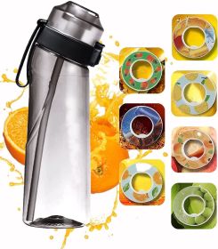 Fruit Fragrance Water Bottle Flavor Pods for Water Bottle (Color: Black)