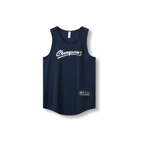 Loose Men Running Vest Sleeveless Shirt Quick Dry Tank Tops (Color: 870 vest14, size: S)