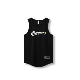 Loose Men Running Vest Sleeveless Shirt Quick Dry Tank Tops (Color: 870 vest20, size: XL)