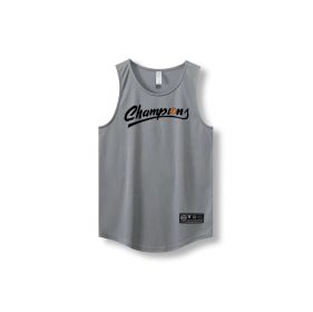 Loose Men Running Vest Sleeveless Shirt Quick Dry Tank Tops (Color: 870 vest21, size: XL)