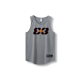 Loose Men Running Vest Sleeveless Shirt Quick Dry Tank Tops (Color: 870 vest19, size: S)