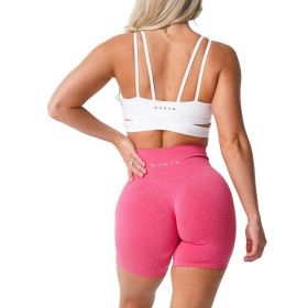 Nvgtn Seamless Pro Shorts Spandex Shorts Woman Fitness (Color: Hot Pink, size: XS)