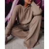 Title Knitted Hoodie Pullover  Women Vintage New Vertical Sweater