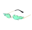 Sunglasses Rimless Wave Glasses Fire Shape Glasses Eyewear