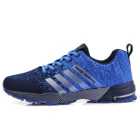 Running Shoes Breathable Men's Sneakers Fitness Air Shoes (Color: 8702 blue, size: 46)