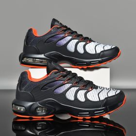 Cushioning Jogging Shoes Men's Running Marathon Shoes (Color: black orange 1680, size: 41)