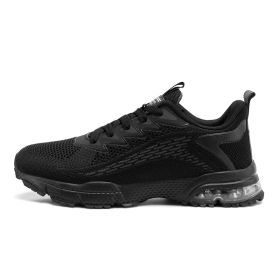 Men Sport Running Shoes Comfortable Outdoor Walking Jogging (Color: black 9078, size: 46)