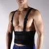 Adjustable Weightlifting Belt with Shoulder Strap Back Braces