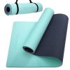 COOLMOON 1/4 Inch Extra Thick Yoga Mat Double-Sided