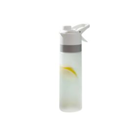 Outdoor Sports Fitness Travel Water Bottle Straight Drink Spray (Color: Gray, Type: Sports Accessories)