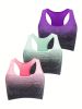 Medium Support Two Tone Racer Back Sports Bra