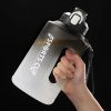 Sports Water Jug With Time Markers; Gradient Color Fitness