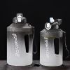 Sports Water Jug With Time Markers; Gradient Color Fitness