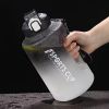 Sports Water Jug With Time Markers; Gradient Color Fitness