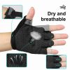 Breathable Fitness Gloves Gym Weightlifting Thin Non-slip Half