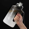 Sports Water Jug With Time Markers; Gradient Color Fitness