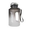 Sports Water Jug With Time Markers; Gradient Color Fitness