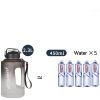 Sports Water Jug With Time Markers; Gradient Color Fitness