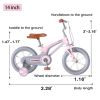 14" Kids Bike for Girls and Boys, Magnesium Alloy Frame